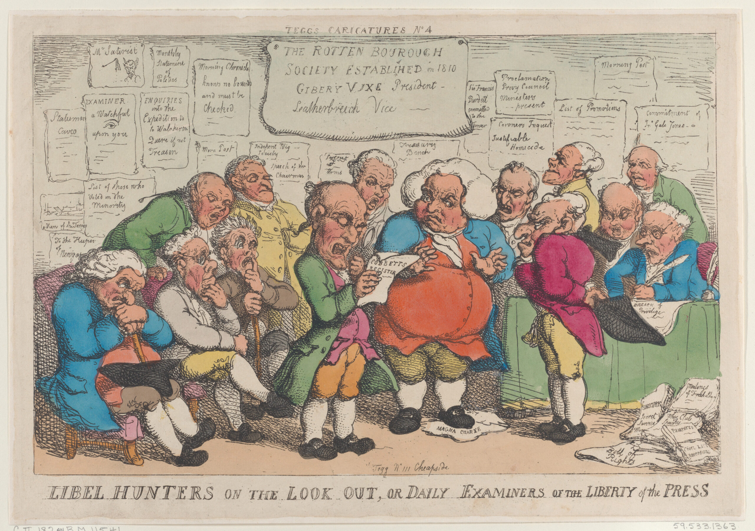 Libel Hunters on the Lookout, or Daily Examiners of the Liberty Press